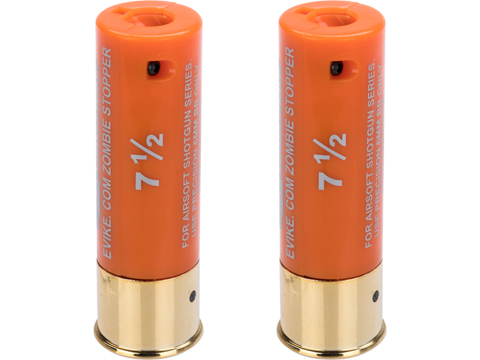 Evike Zombie Stopper 30 Round Shells for Multi & Single-Shot Airsoft Shotguns (Color: Orange / 2 Pack)