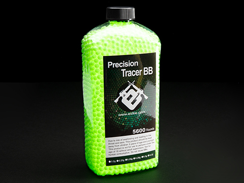 Evike.com BioVal Outdoor Match Grade 6mm Airsoft Tracer BBs (Color: Green Tracer / .32g / 5600 Rounds)