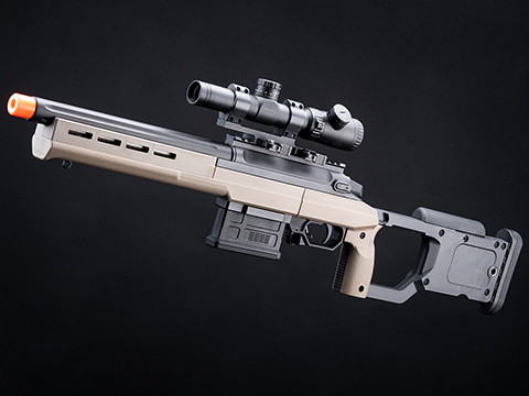 EMG Helios EV02 Compact Bolt Action Airsoft Sniper Rifle by ARES (Color: Dark Earth)