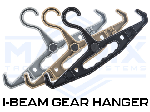 EMG Battle Wall I-Beam Modular Gear Hangers (Color: Pitch Black / 2-Pack)