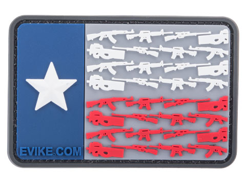 Evike.com Texas Flag Guns PVC Morale Patch