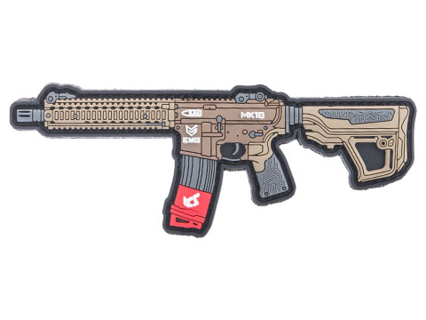 EMG ICS Miniature Gun PVC Morale Patch (Model: ICS MK18)