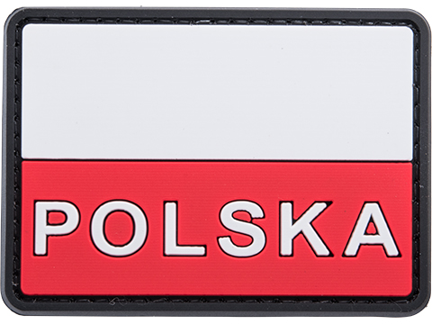 Evike.com Poland PVC Flag Patch w/ Polska ID Text
