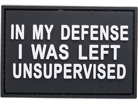 Matrix In My Defense, I Was Left Unsupervised PVC Morale Patch