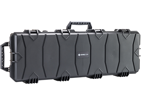 Evike.com Stackable Rolling Rifle Case w/ Customizable Grid Foam (Model: 40 / Black)