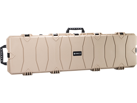Evike.com Stackable Rolling Rifle Case w/ Customizable Grid Foam (Model: 53 / Tan)