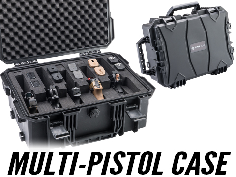 Evike.com Stackable Multi-Pistol Case w/ Pre-Cut Foam Insert (Color: Black)