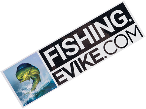 Fishing.Evike Vinyl Box Logo Sticker (Design: Dorado)