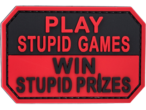 Evike.com Stupid Games, Stupid Prizes PVC Morale Patch 