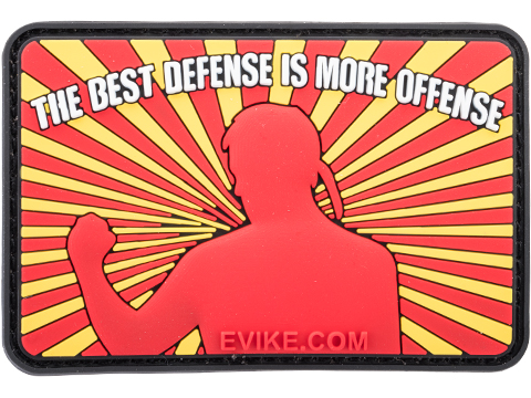 Evike.com The Best Defense is More Offense PVC Morale Patch