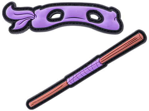 Evike.com Teenage Mutant Shinobi Doge PVC Morale Patch (Model: Purple Mask)