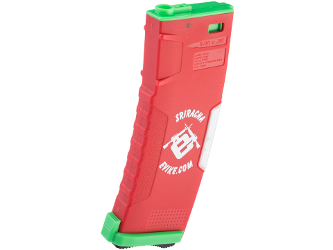 Evike.com BAMF GEN2 Polymer 190rd Mid-Cap Magazine for M4 Series Airsoft AEG Rifles (Model: Sriracha / Single Mag)