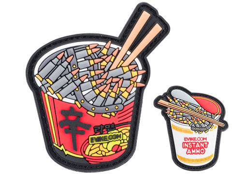 Evike.com Instant Ammo Noodles Cup PVC Morale Patch 