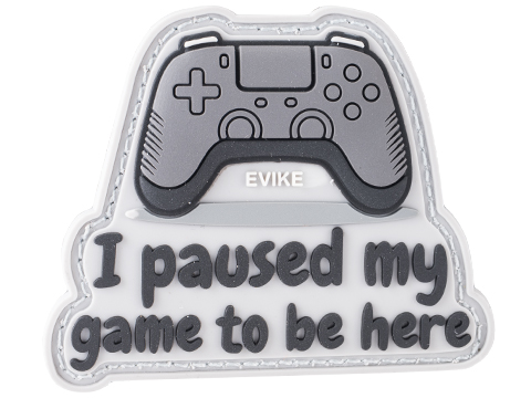 Evike.com I Paused My Game High Quality PVC Morale Patch