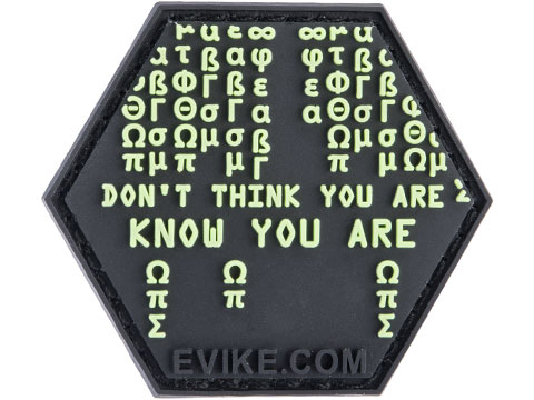 Operator Profile PVC Hex Patch The Matrix Series (Model: Don't Think, Know)