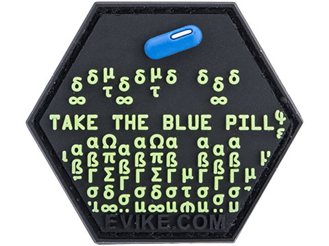 Operator Profile PVC Hex Patch The Matrix Series (Model: Take The Blue Pill)