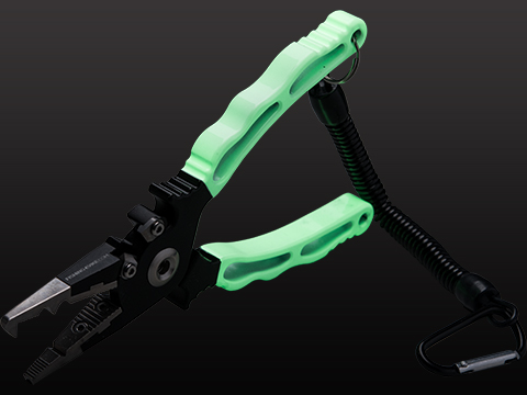 Fishing.Evike Professional Tracer-Knight Glow-in-the-Dark Sea-Ready Fishing Pliers (Model: Glow Handle)