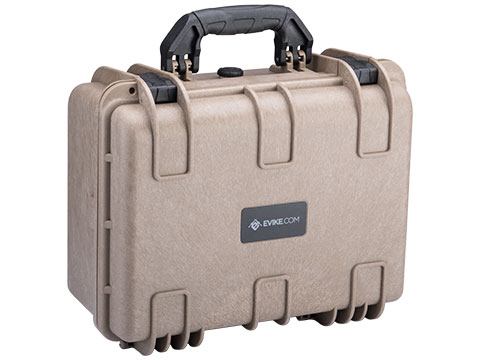 Tsunami Armory Series Waterproof IP67 High Impact Equipment Case w/ Customizable Grid Foam (Model: Evike.com / Tan)