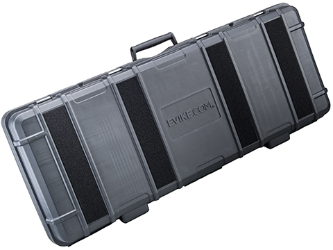 EMG Battle Cruiser 40 Hard Rifle Case w/ Loop Morale Patch Space & PNP Foam (Color: Black / Evike.com Logo)