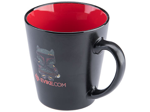 Evike.com Tapered Coffee Mug (Design: Shibe Fett / Red)