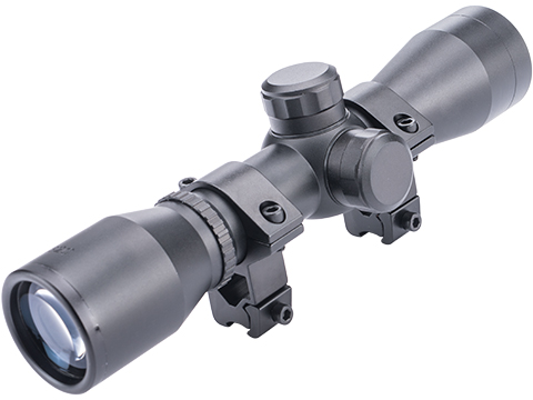 Evike.com 4X32 Mil-Dot Compact Scope w/ Ranger Finder Reticle & Picatinny Ring Mount