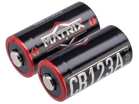 High Performance CR123A 3V Lithium Battery (Quantity: Pack of 2 / Evike.com)