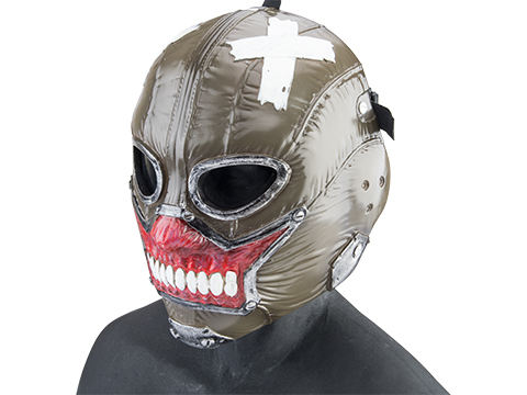 Evike.com R-Custom Fiberglass Zombie Full Face Mask (Color: Green / Polycarbonate Lens / Large)