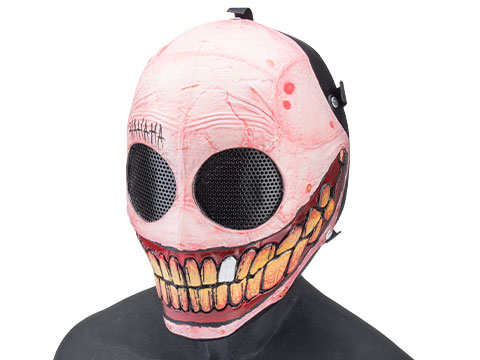 Evike.com R-Custom Fiberglass Smiley Full Face Mask (Color: Joker / Mesh Lens / Large)