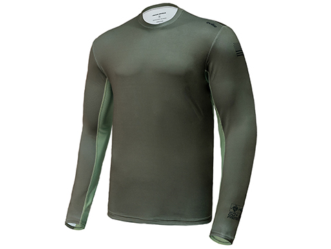 Evike.com Helium Armour UPF50 Body Protective Battle Shirt for Fishing / Airsoft (Color: Green / Large)