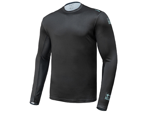 Evike.com Helium Armour UPF50 Body Protective Battle Shirt for Fishing / Airsoft (Color: Black / Small)