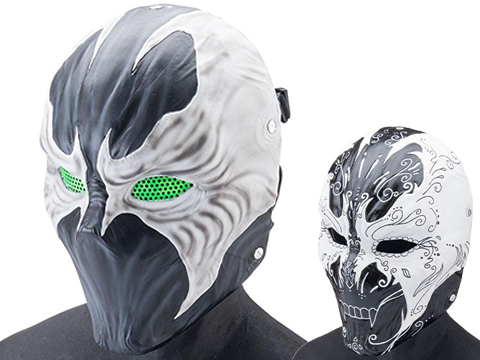 Evike.com R-Custom Fiberglass Hellspawn Full Face Mask (Color: Original / Mesh Lens / Medium)