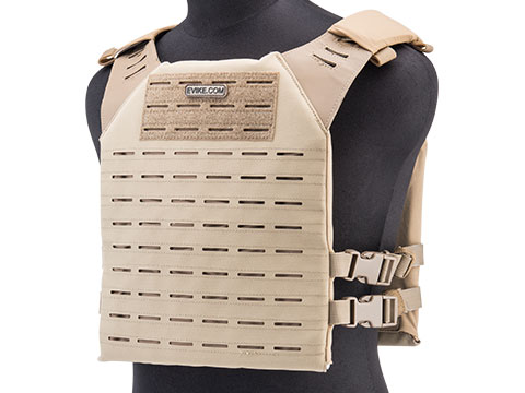 Evike.com Laser Cut BAMF Skull Alpha High Speed Plate Carrier (Color: Tan)