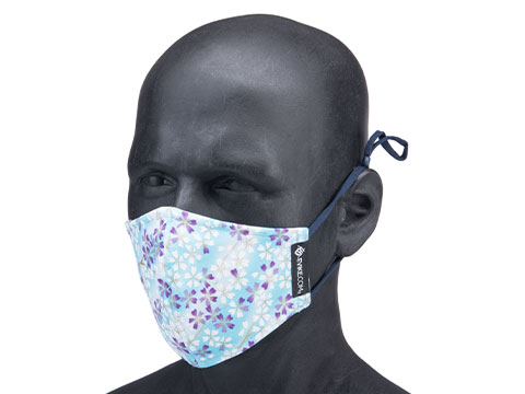 Evike.com NAMI Reusable Nano Face Mask (Color: Blue Cherry Blossoms)