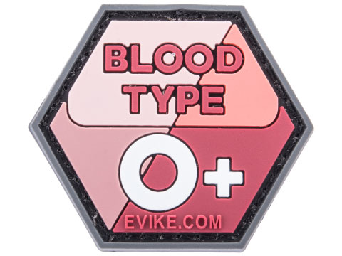 Operator Profile PVC Hex Patch  Blood Type Series (Color: Pink / O Positive)