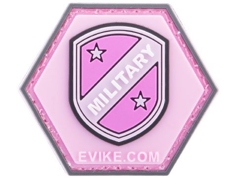 Operator Profile PVC Hex Patch Freedom! Series 1 (Model: Military Shield - Pink)