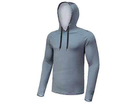 Evike.com Helium Armour UPF50 Body Protective Battle Hoodie for Fishing / Airsoft (Color: Grey / Small)