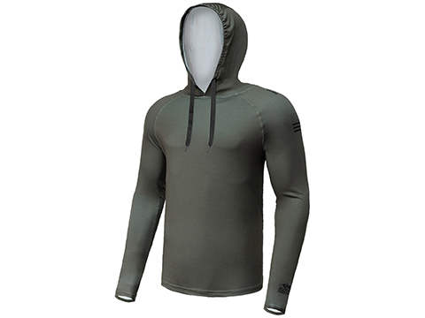Evike.com Helium Armour UPF50 Body Protective Battle Hoodie for Fishing / Airsoft (Color: Foliage Green / Small)