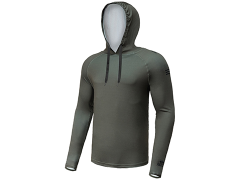 Evike.com Helium Armour UPF50 Body Protective Battle Hoodie for Fishing / Airsoft (Color: Foliage Green / Medium)