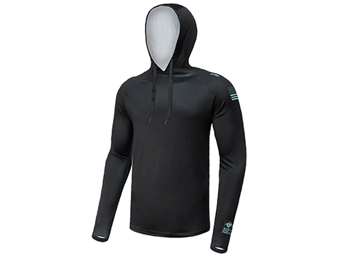 Helium Armour UPF50 Body Protective Battle Hoodie for Fishing /  Airsoft (Color: Aqua-Black Camo / X-Large), Evike Stuff, e-SWAGG