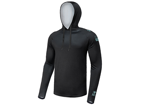 Evike.com Helium Armour UPF50 Body Protective Battle Hoodie for Fishing / Airsoft (Color: Black / 2XL)