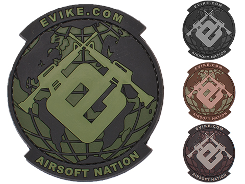 Evike.com Airsoft Nation PVC Morale Patch 