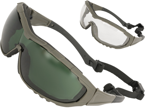 Evike.com ANSI Rated Axis Tactical Goggles (Color: Green Frame / Yellow Lens)