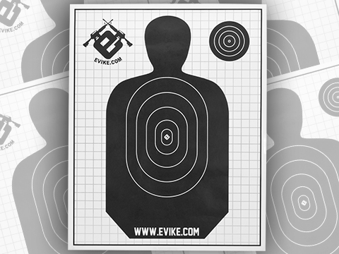 Evike.com Professional Paper Range Target (Quantity: Pack of 10)