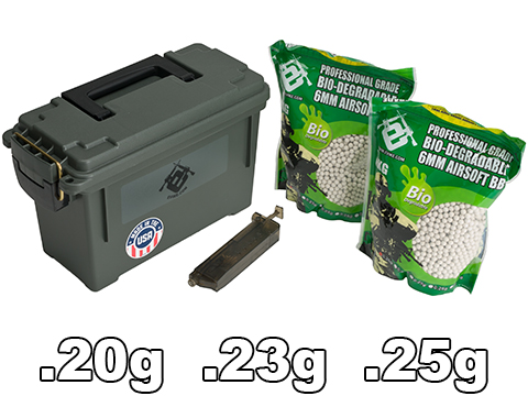 Evike.com Molded Polypropylene Stackable Ammo Can (Made in USA) BB Resupply Kit - 