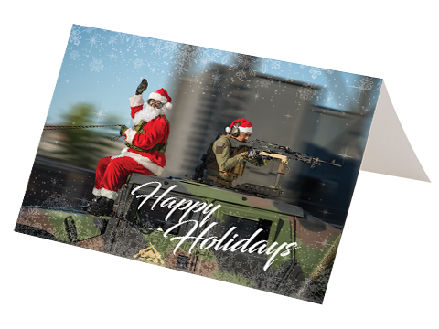 Evike.com Happy Holidays Greeting Card - Tactical Santa & Helper