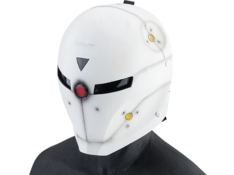 Evike.com R-Custom Fiberglass  Fox Full Face Mask  with Smoked Lenses(Color: White / Clear Lens)