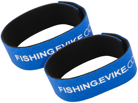 FISHING.EVIKE.COM Python Multi-Rod Hook & Loop Fishing Rod Strap 