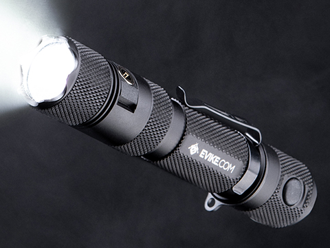 Evike.com Exclusive PowerTac E9R-G4 2550 Lumen Rechargeable Tactical EDC Flashlight (Package: Light Only)