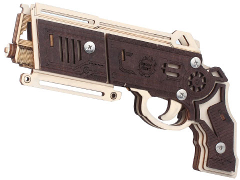 UGears Mechanical Model Wood Rubber Band Gun (Model: TSZH009)