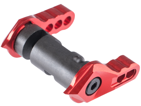 EMG x F1 CNC Ambidextrous Safety Selector for Gas Blowback Airsoft Rifles (Color: Red / GHK)